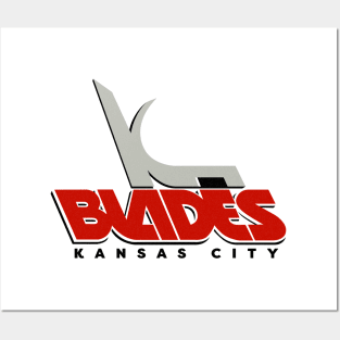 Defunct Kansas City Blades IHL Hockey 1990 Posters and Art